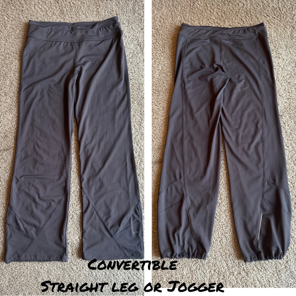 Convertible Track Pants C9 by Champion jogger athletic pants workout gray large